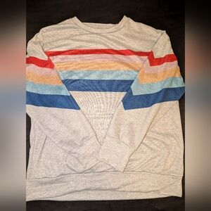 Multicolor Striped Womes Sweater